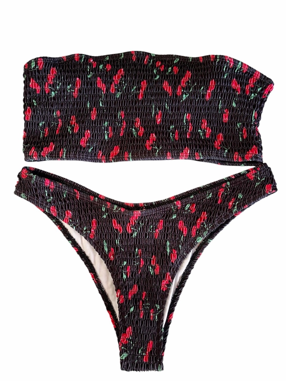 SHEIN Cherry Print Bikini Set Size Large